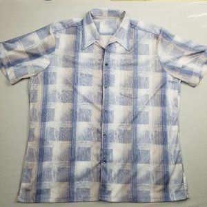 Vintage Men's Collared Plaid Button Down Shirt S/S